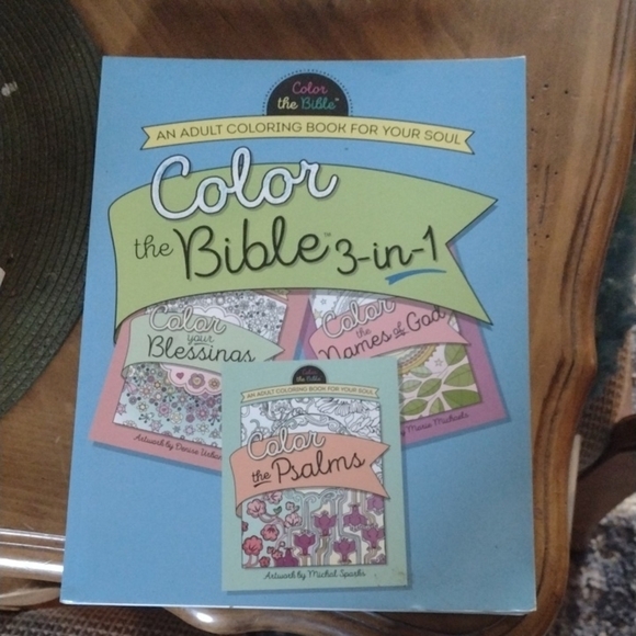 Color the Bible 3-in-1 Adult Coloring Book - Picture 1 of 3